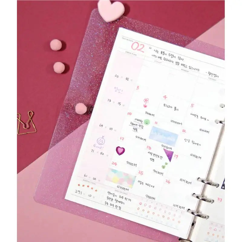 Second Mansion x 10X10 - Six Hole Refill Study Planner - Second Mansion - Planner - Harumio