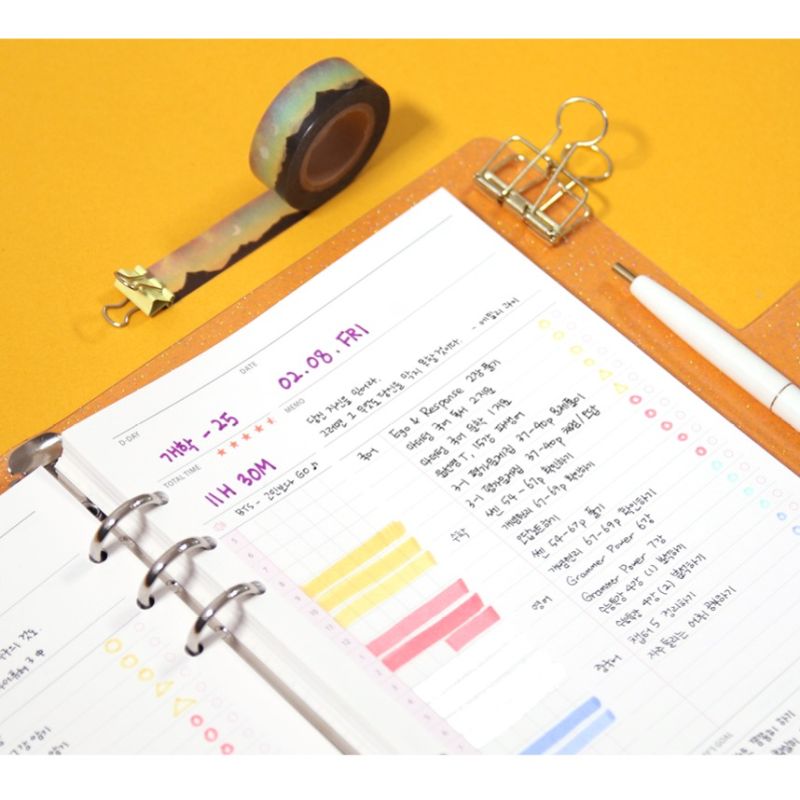 Second Mansion x 10X10 - Six Hole Refill Study Planner