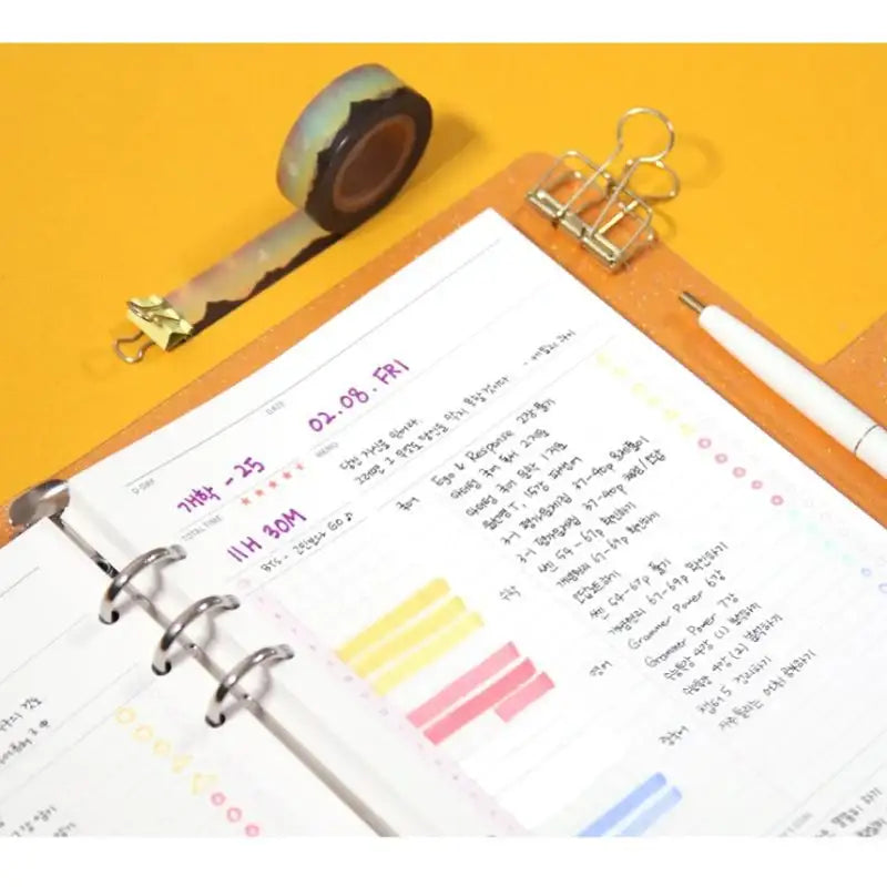 Second Mansion x 10X10 - Six Hole Refill Study Planner - Second Mansion - Planner - Harumio