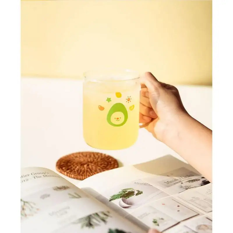 AVOFRIENDS - Happy Sunday Heat Resistance Glass Mug - Avofriends - Cups - Harumio