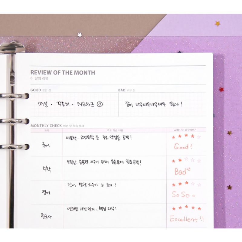 Second Mansion x 10X10 - Six Hole Refill Study Planner