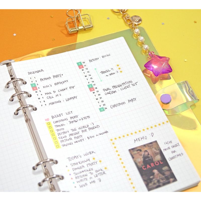 Second Mansion x 10X10 - Six Hole Refill Study Planner
