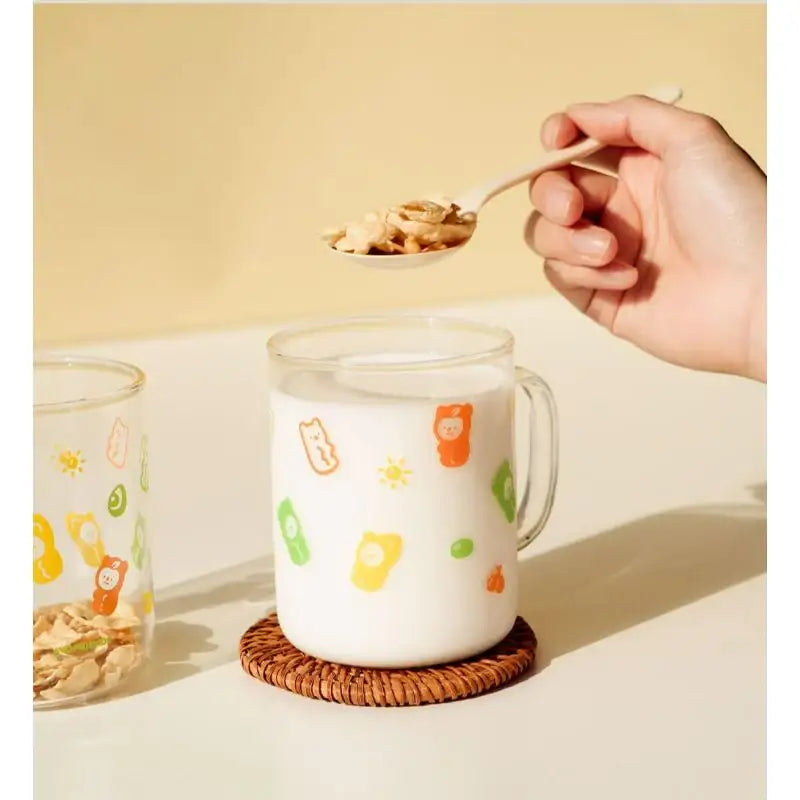 AVOFRIENDS - Happy Sunday Heat Resistance Glass Mug - Avofriends - Cups - Harumio