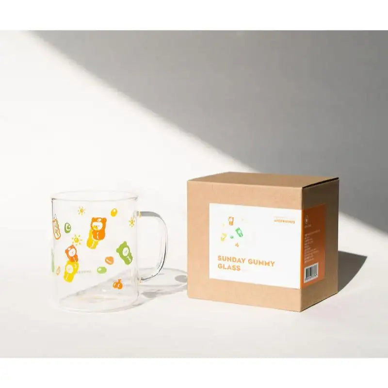 AVOFRIENDS - Happy Sunday Heat Resistance Glass Mug - Avofriends - Cups - Harumio