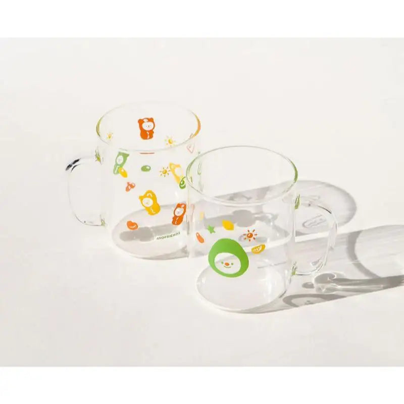 AVOFRIENDS - Happy Sunday Heat Resistance Glass Mug - Avofriends - Cups - Harumio