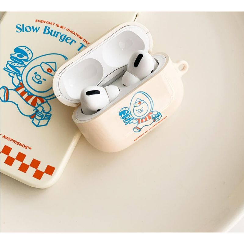 AVOFRIENDS - Slow Burger Time Airpods Case