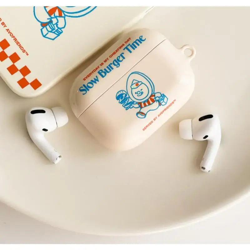 AVOFRIENDS - Slow Burger Time Airpods Case - Avofriends - Airpods Case - Harumio