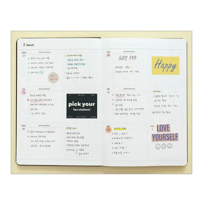 INDIGO - 2023 Workroom Weekly Diary - Indigo - Calendars - Harumio