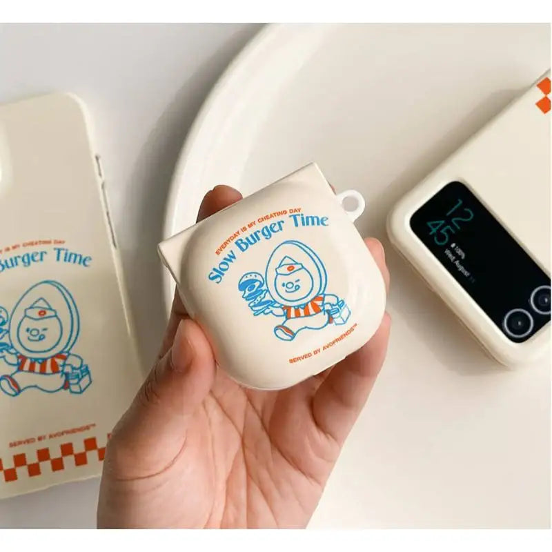AVOFRIENDS - Slow Burger Time Buds Case - Avofriends - Buds Case - Harumio