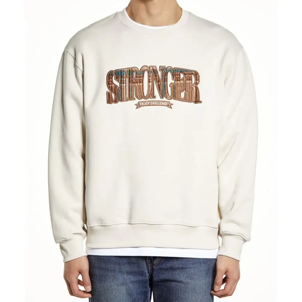 DRX - Check Applique Sweatshirt - DRX - Clothing - Harumio