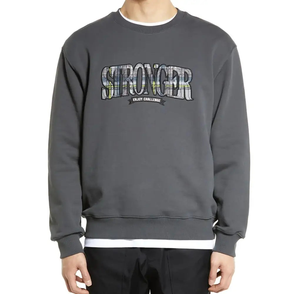 DRX - Check Applique Sweatshirt - DRX - Clothing - Harumio
