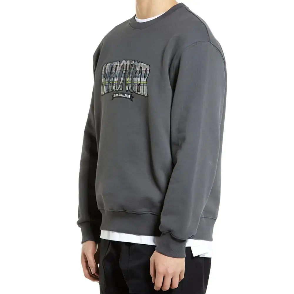 DRX - Check Applique Sweatshirt - DRX - Clothing - Harumio