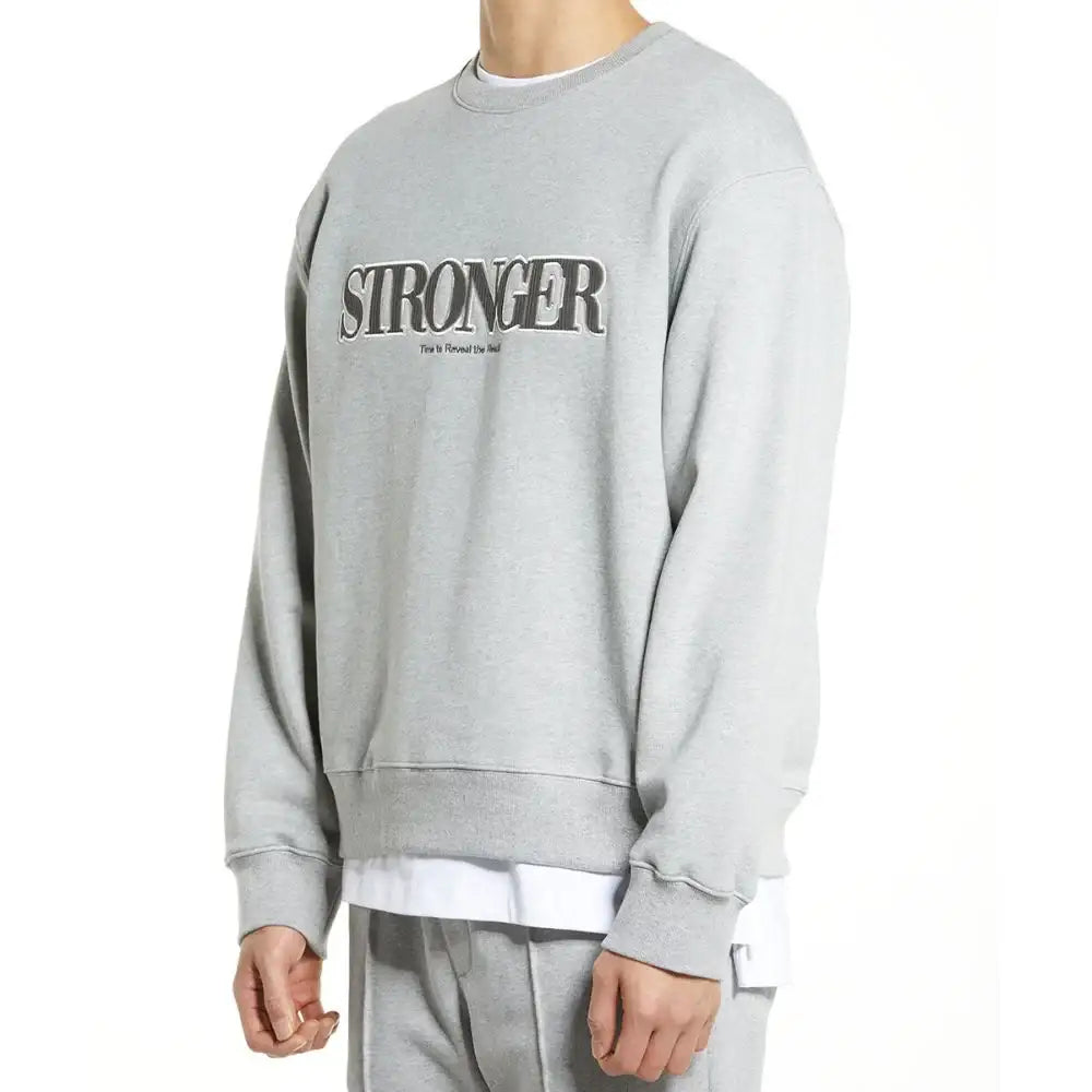 DRX - Stronger Applique Sweatshirt - DRX - Clothing - Harumio