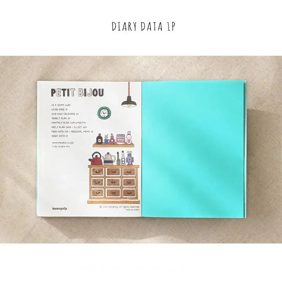 Monopoly - Petit Bijou Diary - Monopoly - Calendars, Organizers & Planners - Harumio