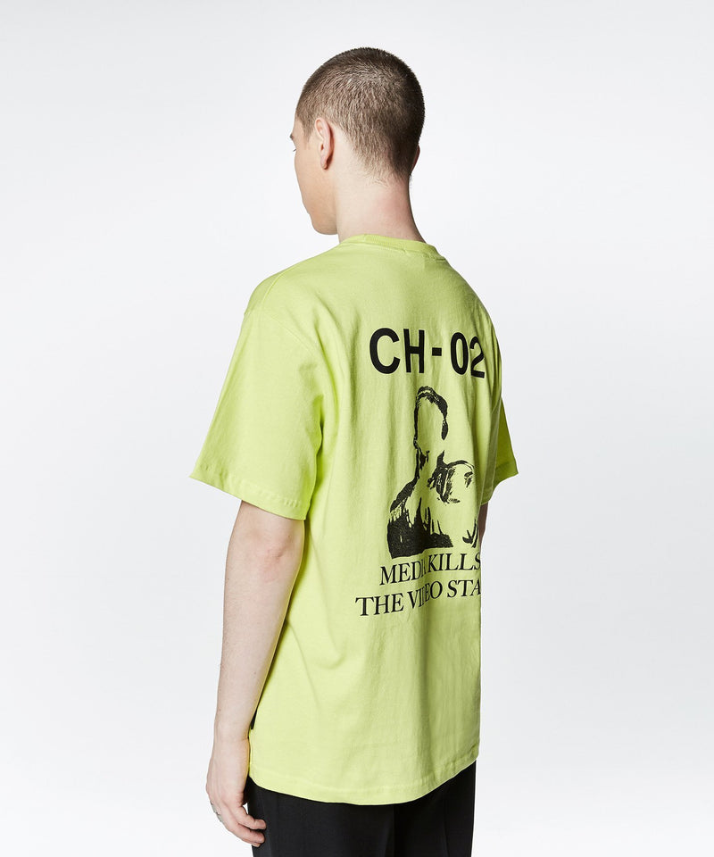Sleazy Corner - CH-02 Media T-shirt - Yellow Green