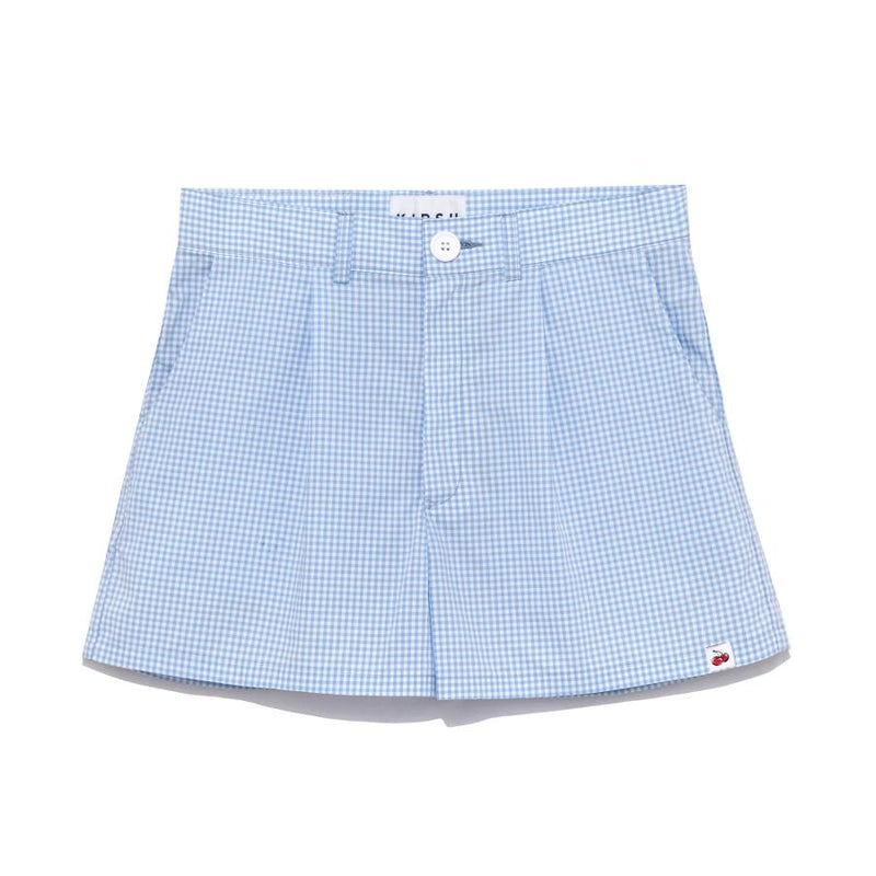 Kirsh - Gingham Check Shorts - Blue