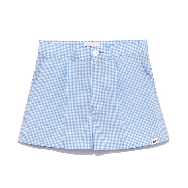 Kirsh - Gingham Check Shorts - Blue