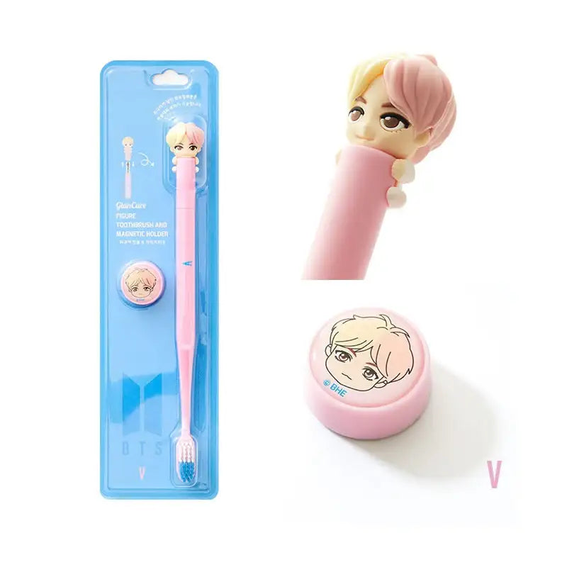 BTS - TinyTan - BTS Character Figure Toothbrush Set - BTS - Home & Living, Accessories - Harumio