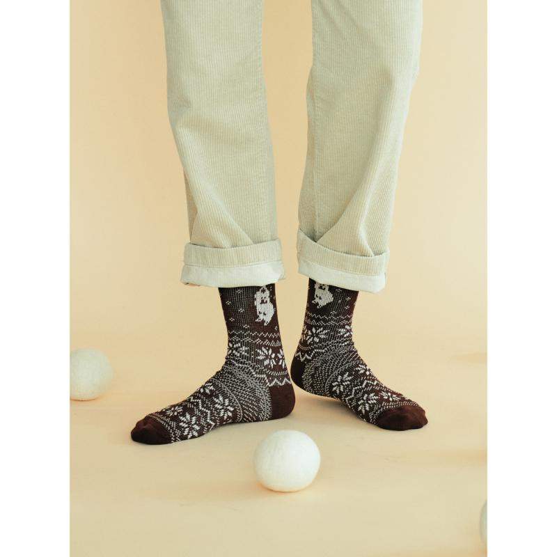 Dinotaeng - Santa Quokka Nordic Socks - Dinotaeng - Socks - Harumio