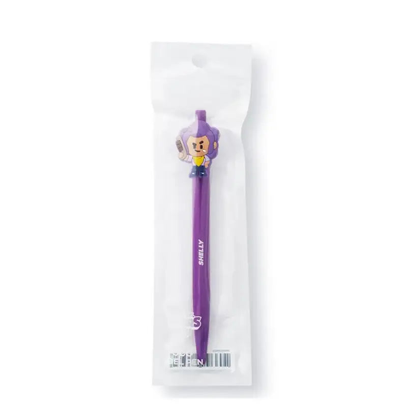 Line Friends x Brawl Stars - Black Gel Pen - LINE FRIENDS - Stationery - Harumio