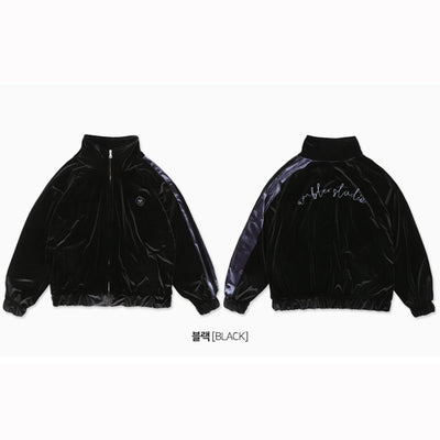 Ambler - Velvet Over Fit Track Zip Up Jacket