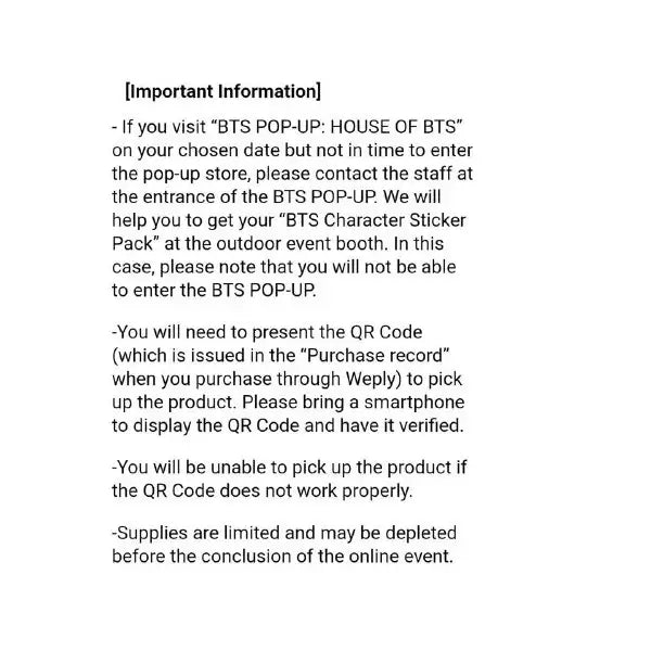 BTS - Character Sticker Pack (Weply Event) - BTS - Accesories - Harumio