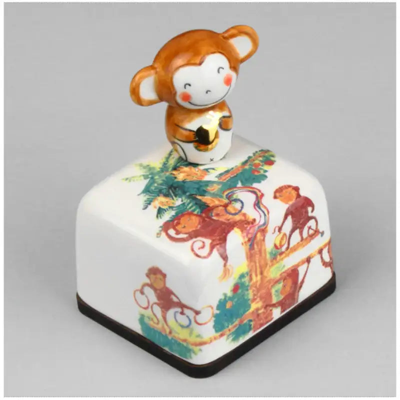 HK Studio - Twelve Earthly Branches Band Musical Paperweight - Monkey - HK Studio - Music Box - Harumio