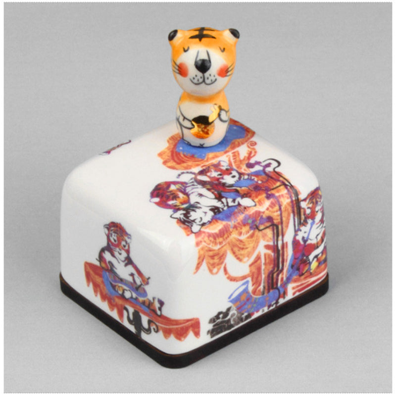 HK Studio - Twelve Earthly Branches Band Musical Paperweight - Tiger - HK Studio - Music Box - Harumio