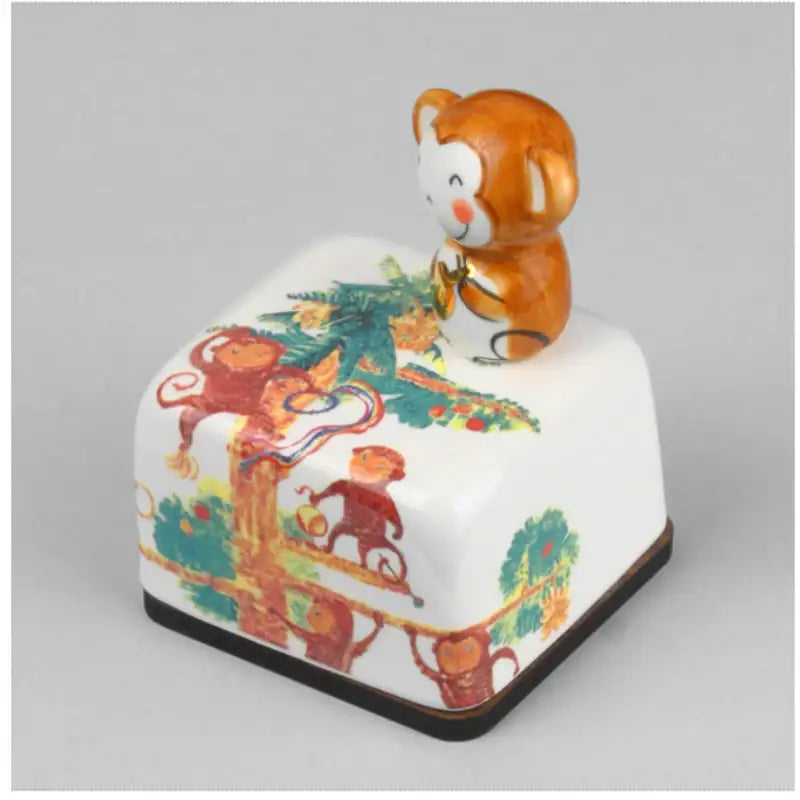 HK Studio - Twelve Earthly Branches Band Musical Paperweight - Monkey - HK Studio - Music Box - Harumio
