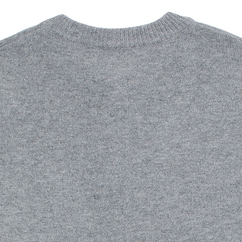 Beyond Closet - Apollo Collection Crew Logo Round Knit Cardigan