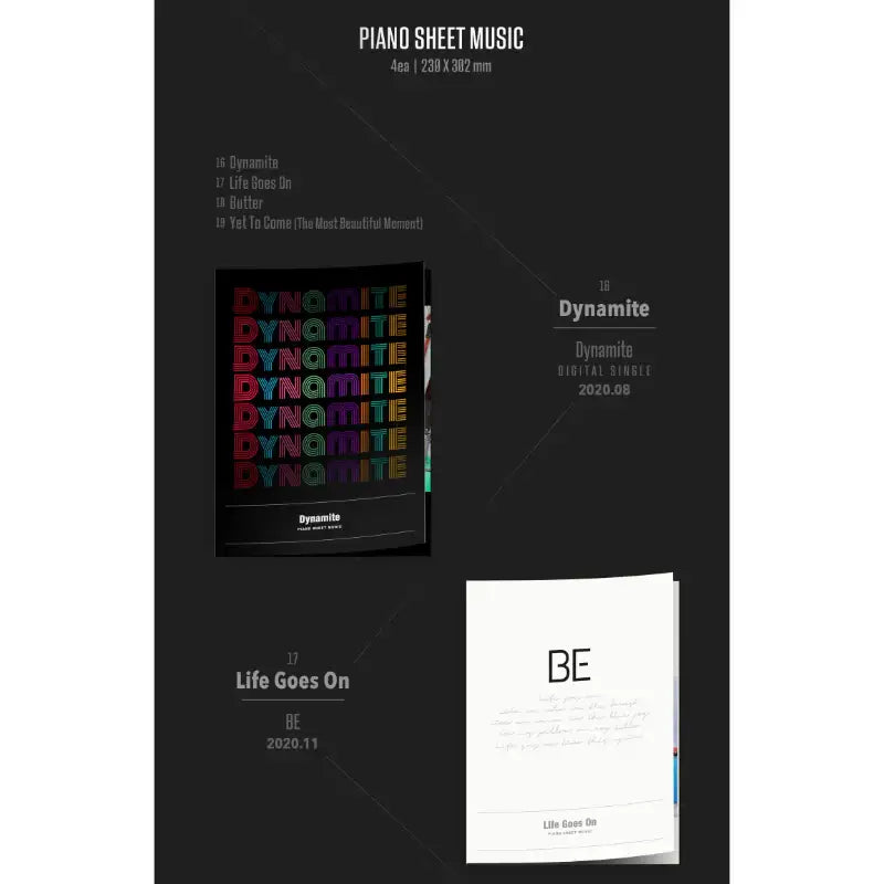 BTS - Piano Sheet Music <BTS Anthology 1,2,3,4> - BTS - Music - Harumio