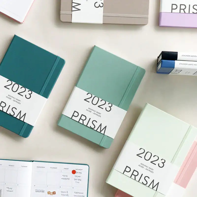 Indigo - 2023 Prism Monthly A5 Diary - INDIGO - Diary - Harumio