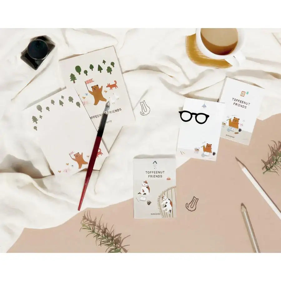 Monopoly - Toffee Nut Memo Paper Letter - Monopoly - Notebooks & Notepads - Harumio