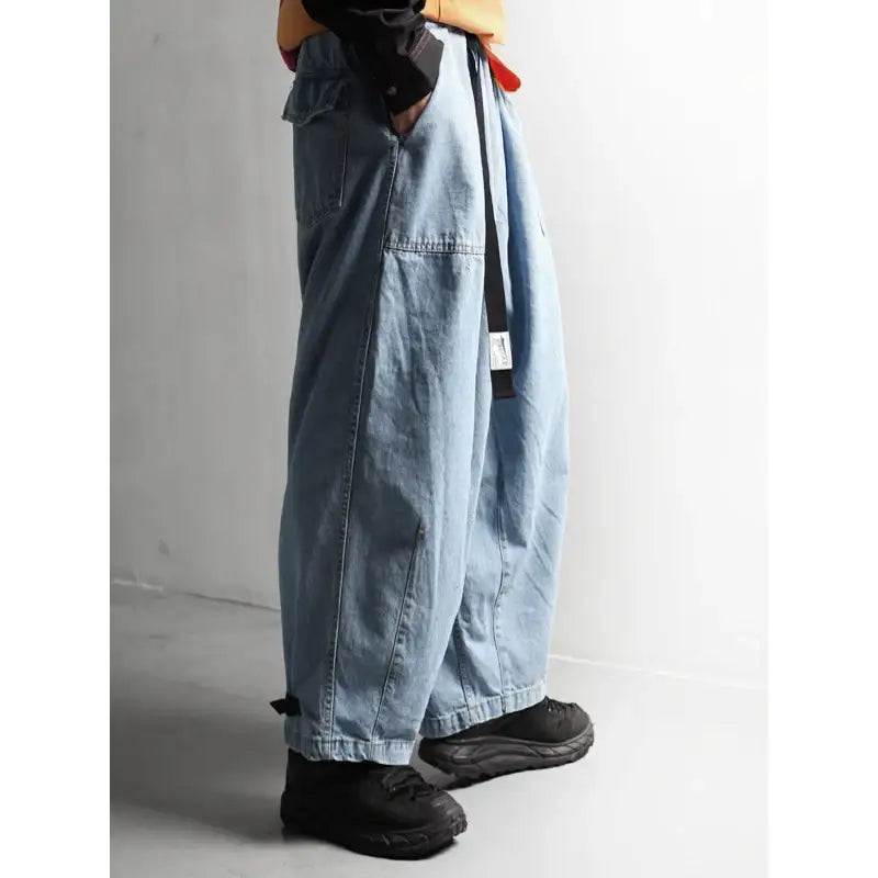 LABel M - Denim Belt Balloon Pants - LABel M - Pants - Harumio