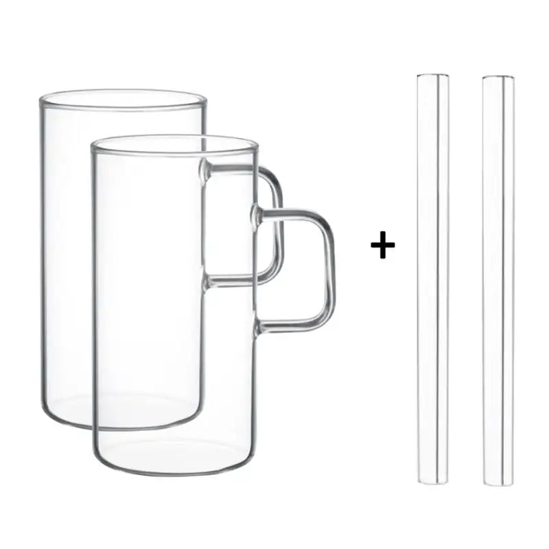 Somkist - Cafe Heat Resistant Glass Mug Cup - Somkist - Mugs - Harumio
