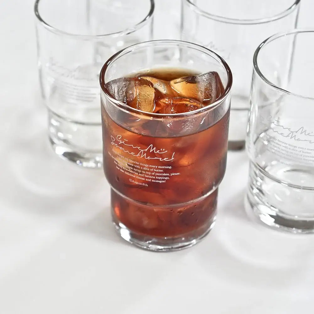 August8th - Lettering Snap Glass (245ml) - August8th - Accessories - Harumio