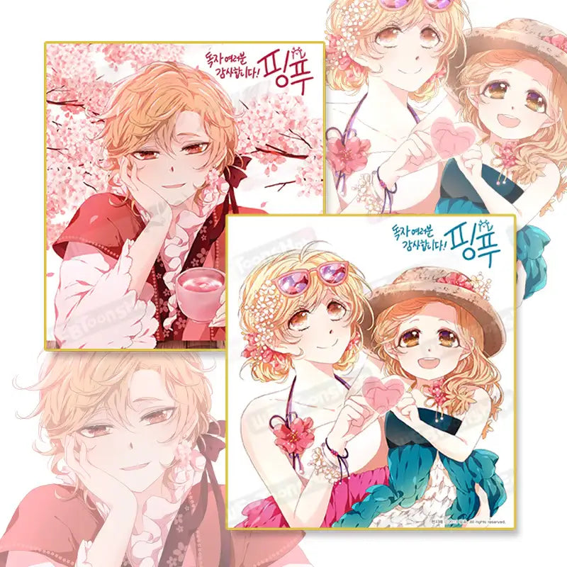 Heaven And Earth - Autographed Colored Paper - Webtoon Shop - Autographed Colored Paper - Harumio