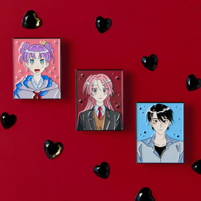 Surviving Romance - Moment Badge Set - Webtoon Friends - Badge - Harumio