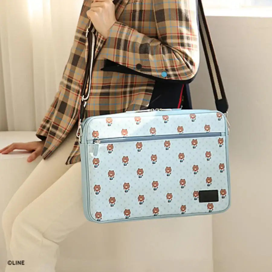 Monopoly x LINE - Brown and Friends - Easy Carry Laptop Pouch Vintage - Monopoly - Accesories - Harumio