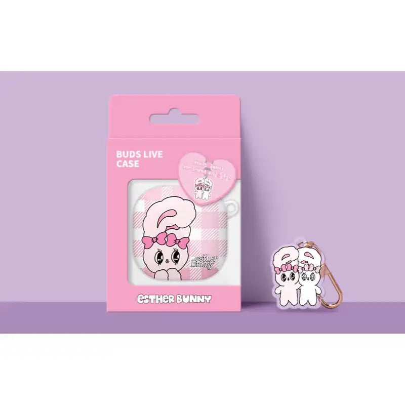 Esther Bunny - Buds Live Hard Case + Acrylic Keyring - Esther Bunny - Buds Case - Harumio