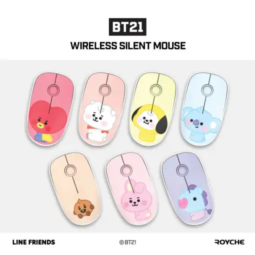BT21 x Royche - Baby Wireless Silent Mouse - BT21 x Royche - Accessories - Harumio