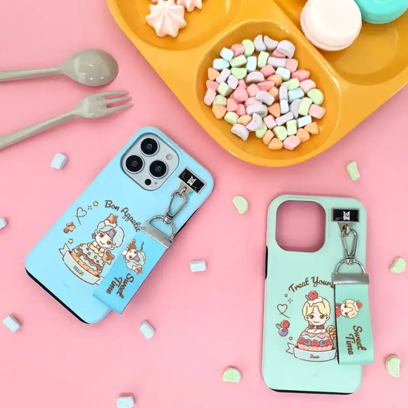 BTS - TinyTAN - Sweet Time Finger Strap - BTS TinyTAN - Mobile Accessories - Harumio