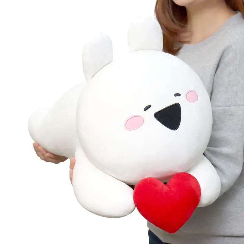 Overaction Bunny - Squishy Pillow Bunny - Heart - Overaction Bunny - Plushie - Harumio