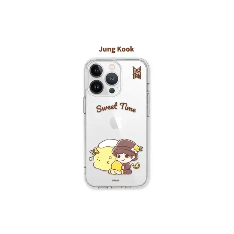 BTS - TinyTAN - Sweet Time iPhone Clear Soft Case - BTS TinyTAN - Phone Case - Harumio