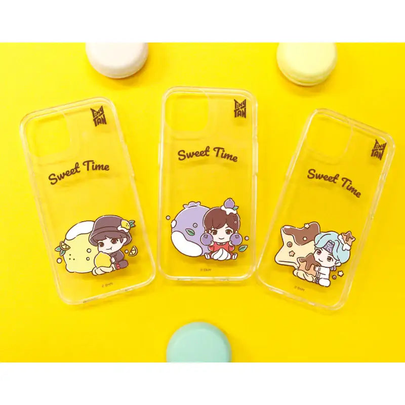 BTS - TinyTAN - Sweet Time iPhone Clear Soft Case - BTS TinyTAN - Phone Case - Harumio