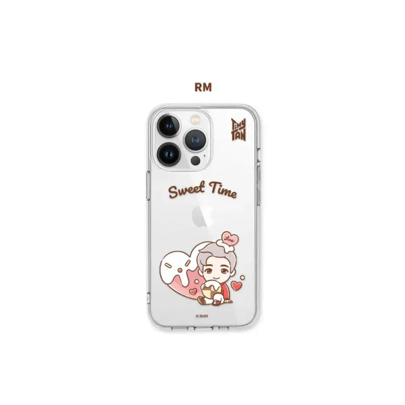 BTS - TinyTAN - Sweet Time iPhone Clear Soft Case - BTS TinyTAN - Phone Case - Harumio