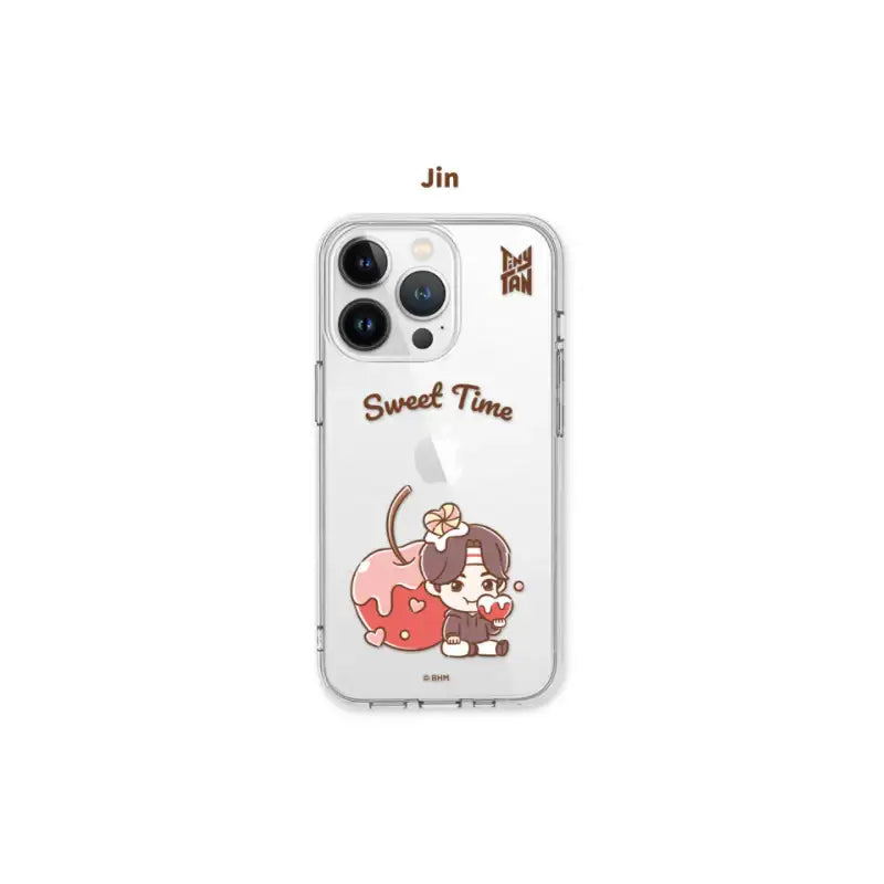 BTS - TinyTAN - Sweet Time iPhone Clear Soft Case - BTS TinyTAN - Phone Case - Harumio