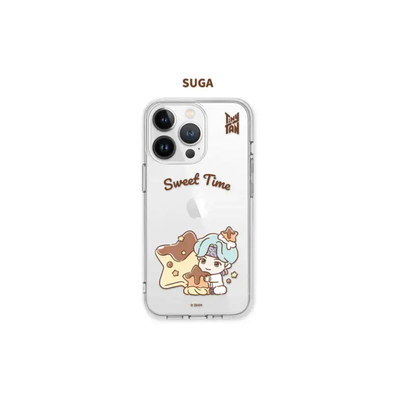 BTS - TinyTAN - Sweet Time iPhone Clear Soft Case - BTS TinyTAN - Phone Case - Harumio