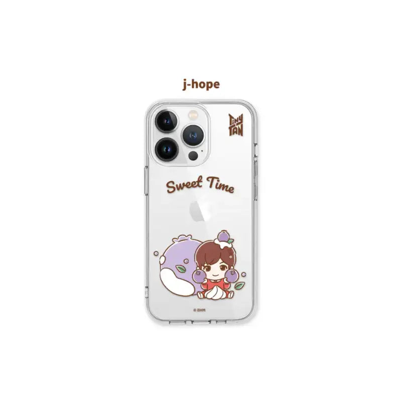 BTS - TinyTAN - Sweet Time iPhone Clear Soft Case - BTS TinyTAN - Phone Case - Harumio