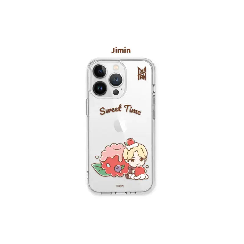 BTS - TinyTAN - Sweet Time iPhone Clear Soft Case - BTS TinyTAN - Phone Case - Harumio